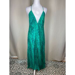 ViX Paula Hermanny Green Snakeskin Maxi Dress – Size Large
